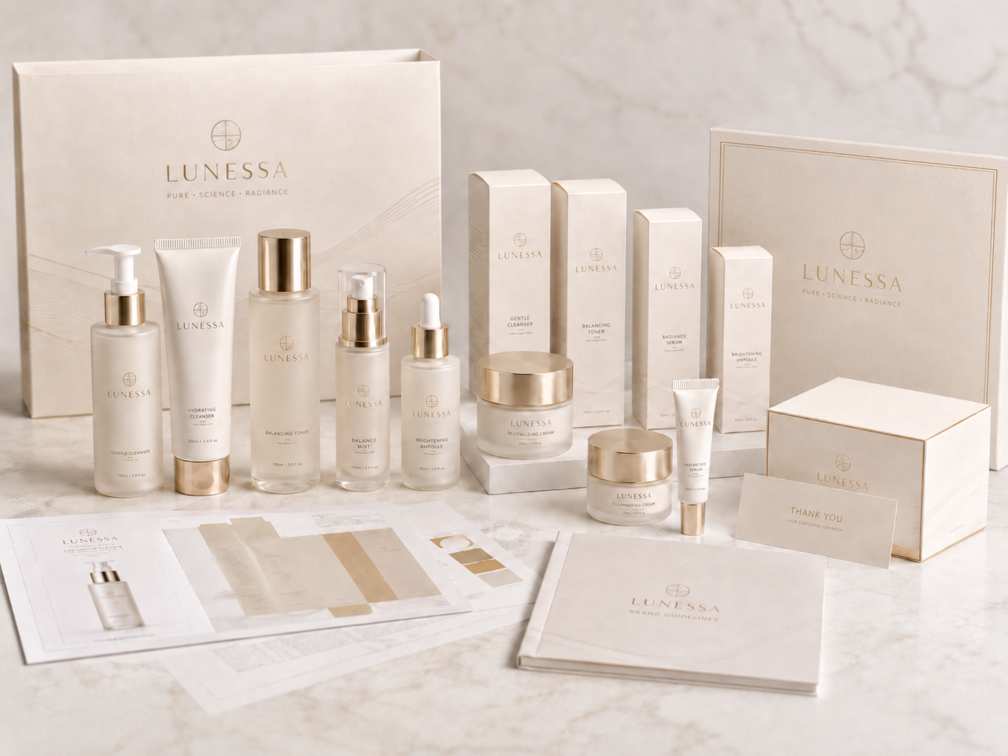 Finished skincare products and private label cosmetic packaging solutions