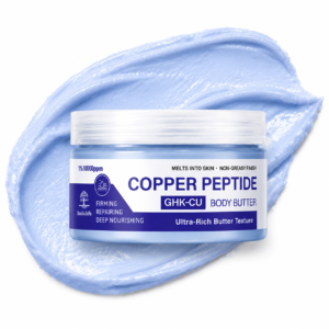 Private Label GHK-Cu Copper Peptide Body Butter Cream Deep Moisturizing Firming Body Treatment for Skin Rejuvenation OEM ODM Body Care Formula
