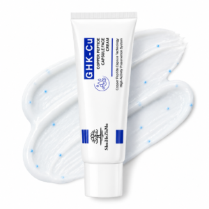 Private Label 0.5% 5000ppm GHK-Cu Blue Copper Peptide Capsule Cream Anti-Aging Face Moisturizer for Wrinkle Repair Firming Lifting Skin Care OEM ODM