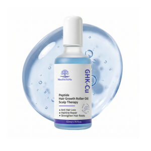OEM Private Label Blue Copper Peptide Hair Growth Oil with GHK-Cu Triple Rollerball Anti-Hair Loss Scalp Treatment Serum Wholesale Hair Care Formula